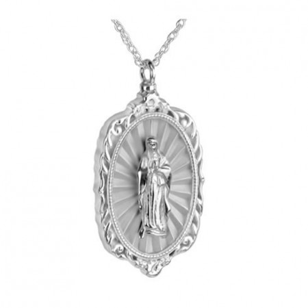 Zilveren Gedenksieraad Heilige Maagd Maria