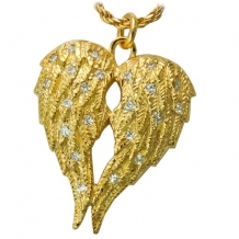 Angel Wing Ashanger met Dubbele Askamer Goud
