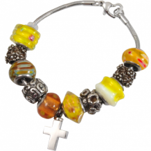 Armband voor As met Gele Bedels