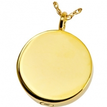 Ashanger Rond Gold Plated met Dubbele Askamer