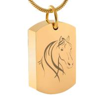 Dog Tag Ashanger Paard Goud RVS