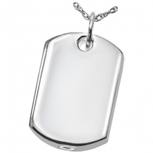 Dog Tag Ashanger Platina