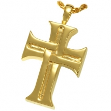 Religieuze Kruis Ashanger Gold Plated