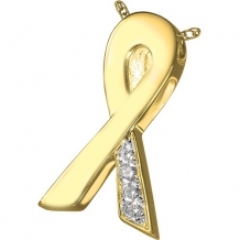 Ribbon Ashanger Gold Plated