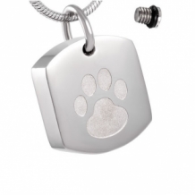 RVS Dogtag Ashanger met Pootje