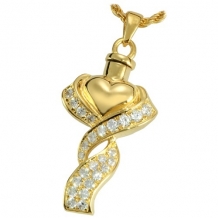 Stralend Hart Ashanger Gold Plated