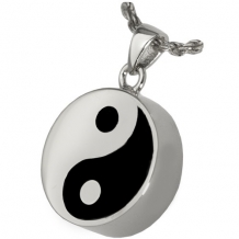 Yin Yang Ashanger met Twee Askamers Platina