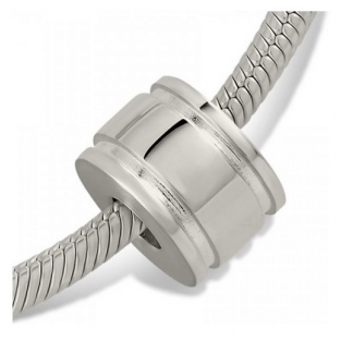 Asbedel Zilver Hoogglans met Twee Ringen