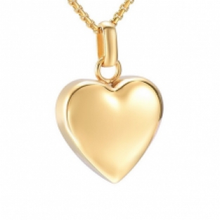 Ashanger Hart Gold Plated Graveren Personaliseren