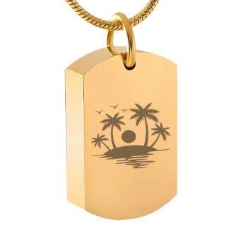 Dog Tag Ashanger Paradijs Goud RVS