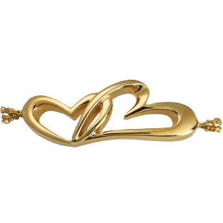 Gold Plated Asarmband met Hartjes