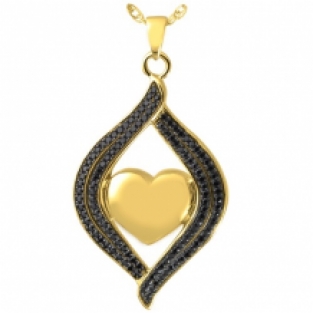 Midnight Hart Ashanger Gold Plated