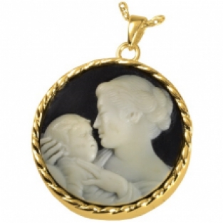 Ronde Ashanger Moederliefde Gold Plated