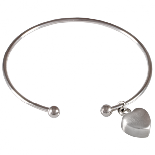 RVS Asarmband met Asbedel