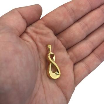 RVS Asketting Hanger Infinity Goud