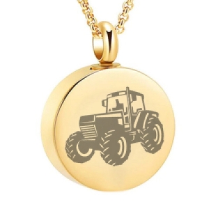 Tractor Ashanger Rond RVS Goud