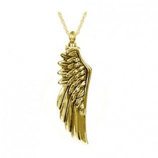 Verguld Gouden Asbedel Hanger Angel Wing