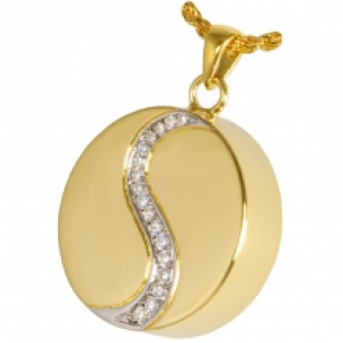 Yin Yang Ashanger Gold Plated